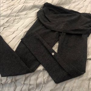 Strut-This Foldover charcoal gray pants